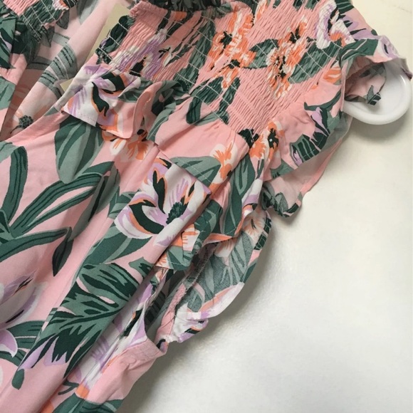 LOFT floral ruffle dress - Picture 3 of 7